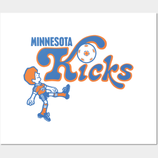 Vintage 1976 Minnesota Kicks Logo Posters and Art